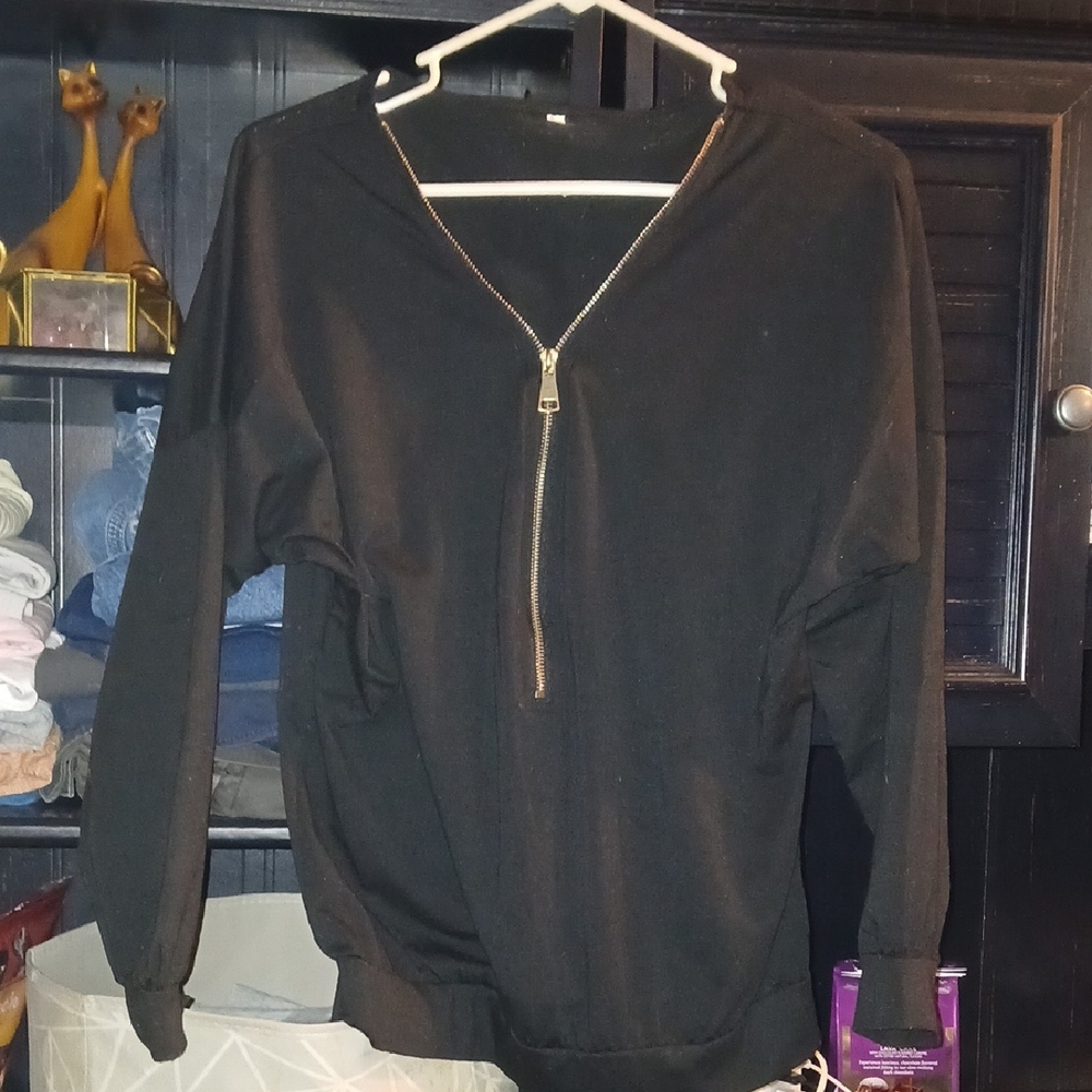 Black Long Sleeve Women's Top